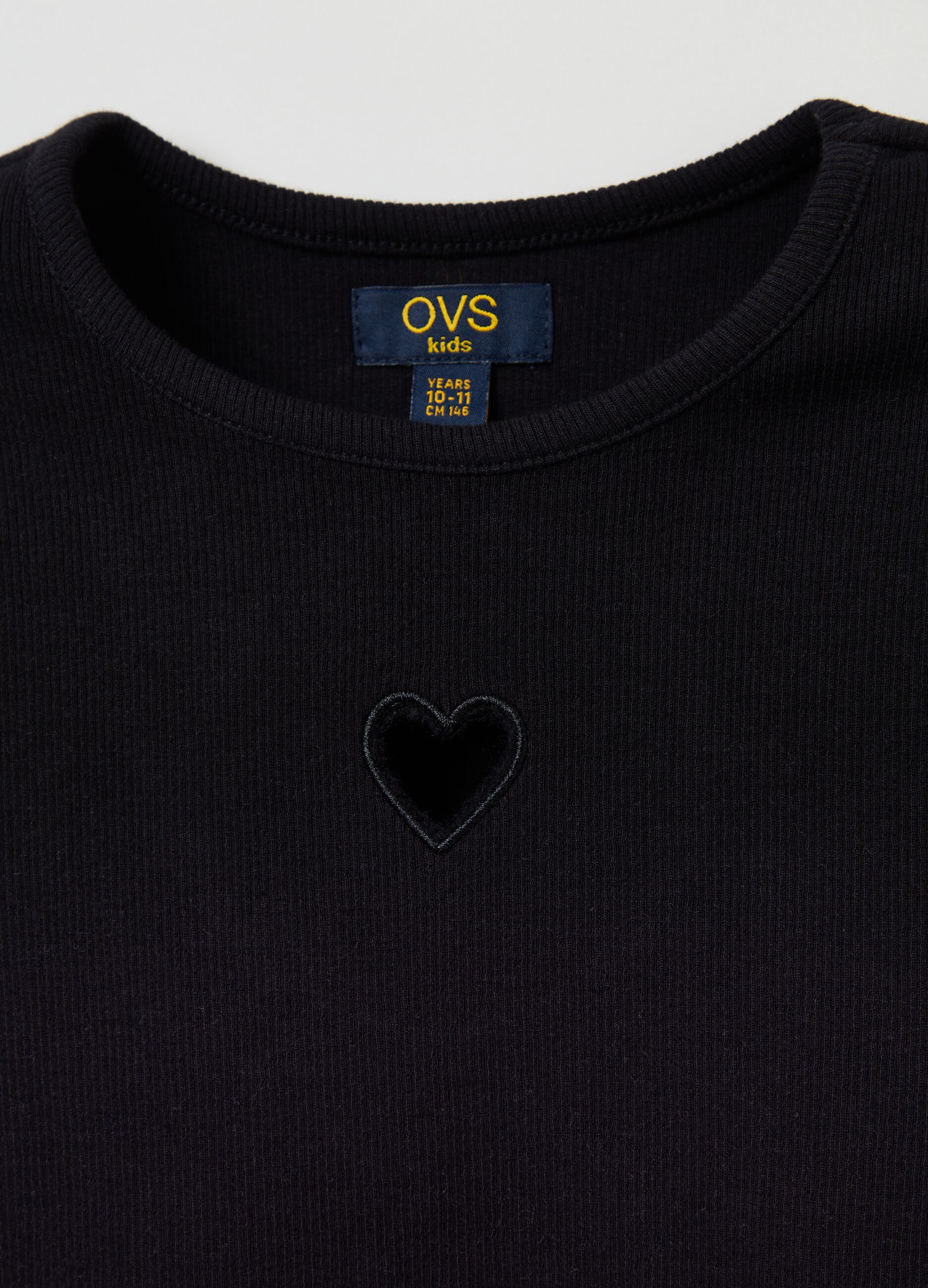T-shirt a maniche lunghe con cuore_2