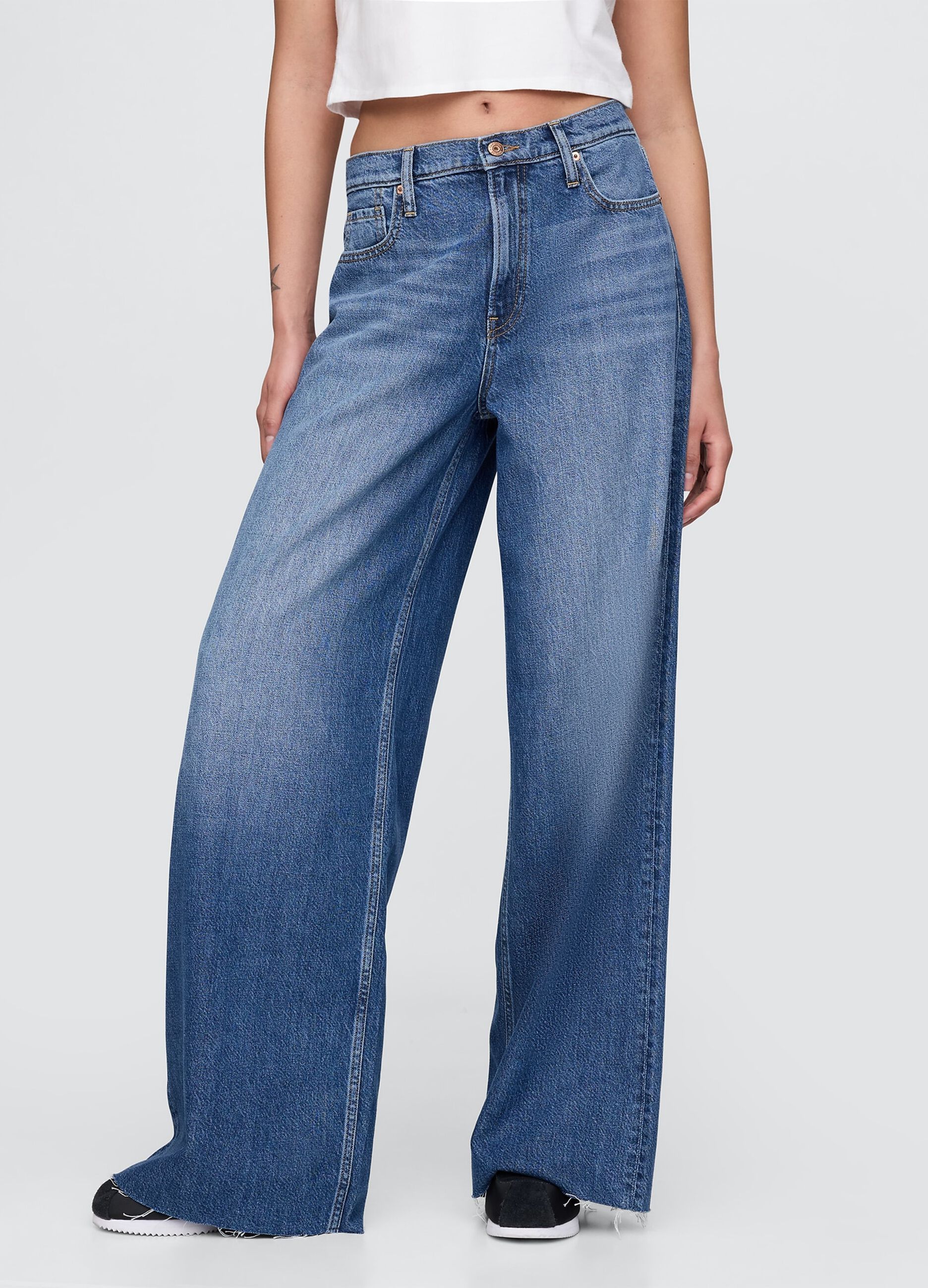 Gap Wide Leg Denim Trousers