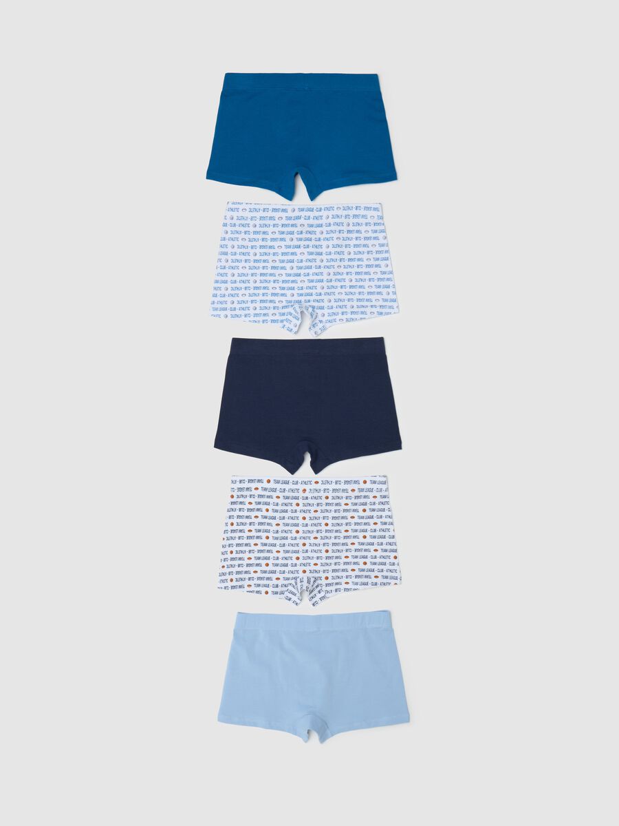Five-pack sports motif boxer shorts in stretch cotton_1