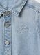 Denim jacket with embroidered logo for kids GAP_3