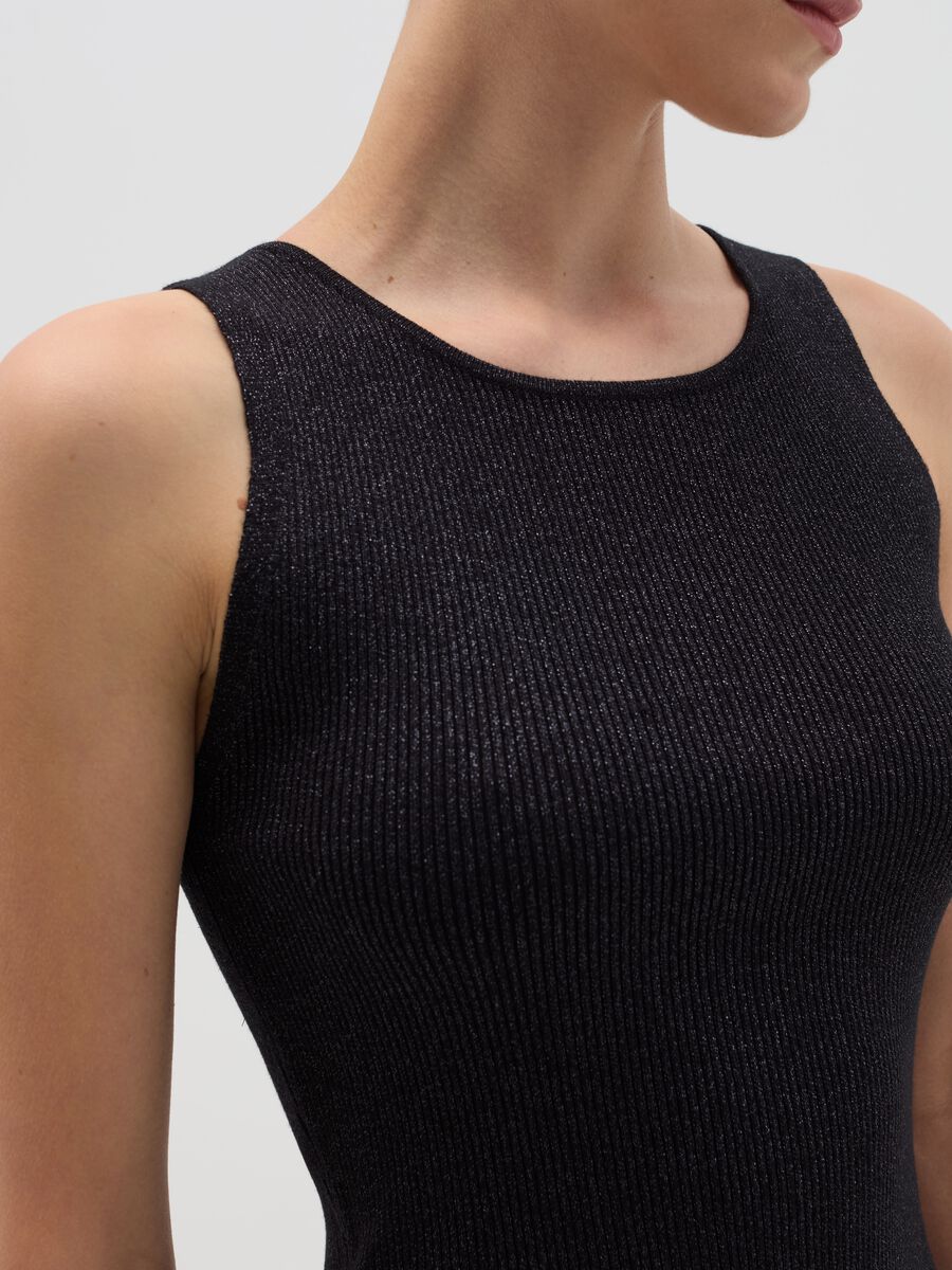 Ribbed lurex tank top_2