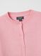 Girls' pink regular fit cotton blend cardigan_3