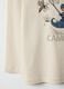 Children's beige pure cotton regular fit T-shirt with print_3