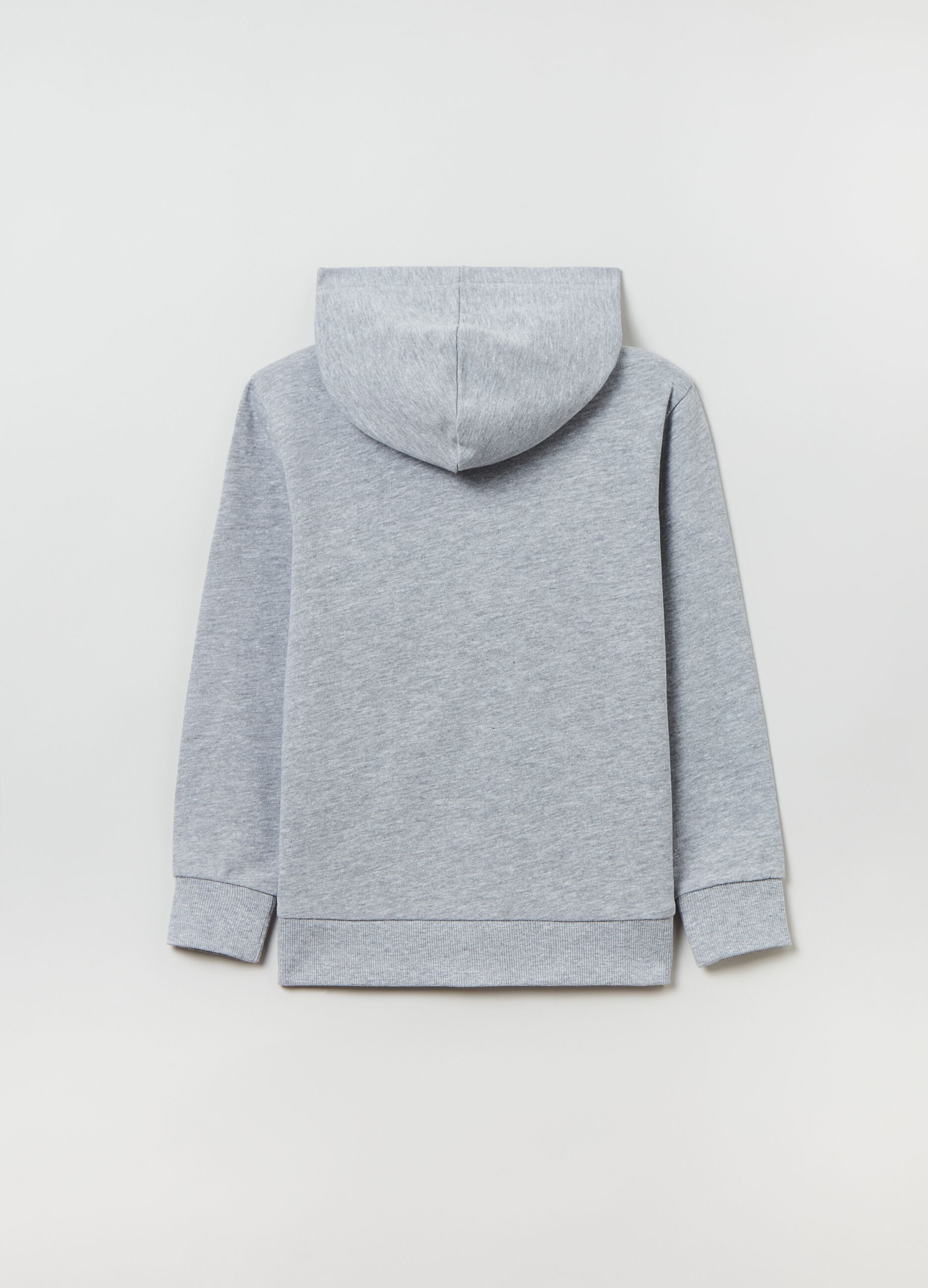 Full-zip in French Terry con cappuccio_1