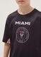 Black short-sleeved T-shirt with sporty print, regular fit_2
