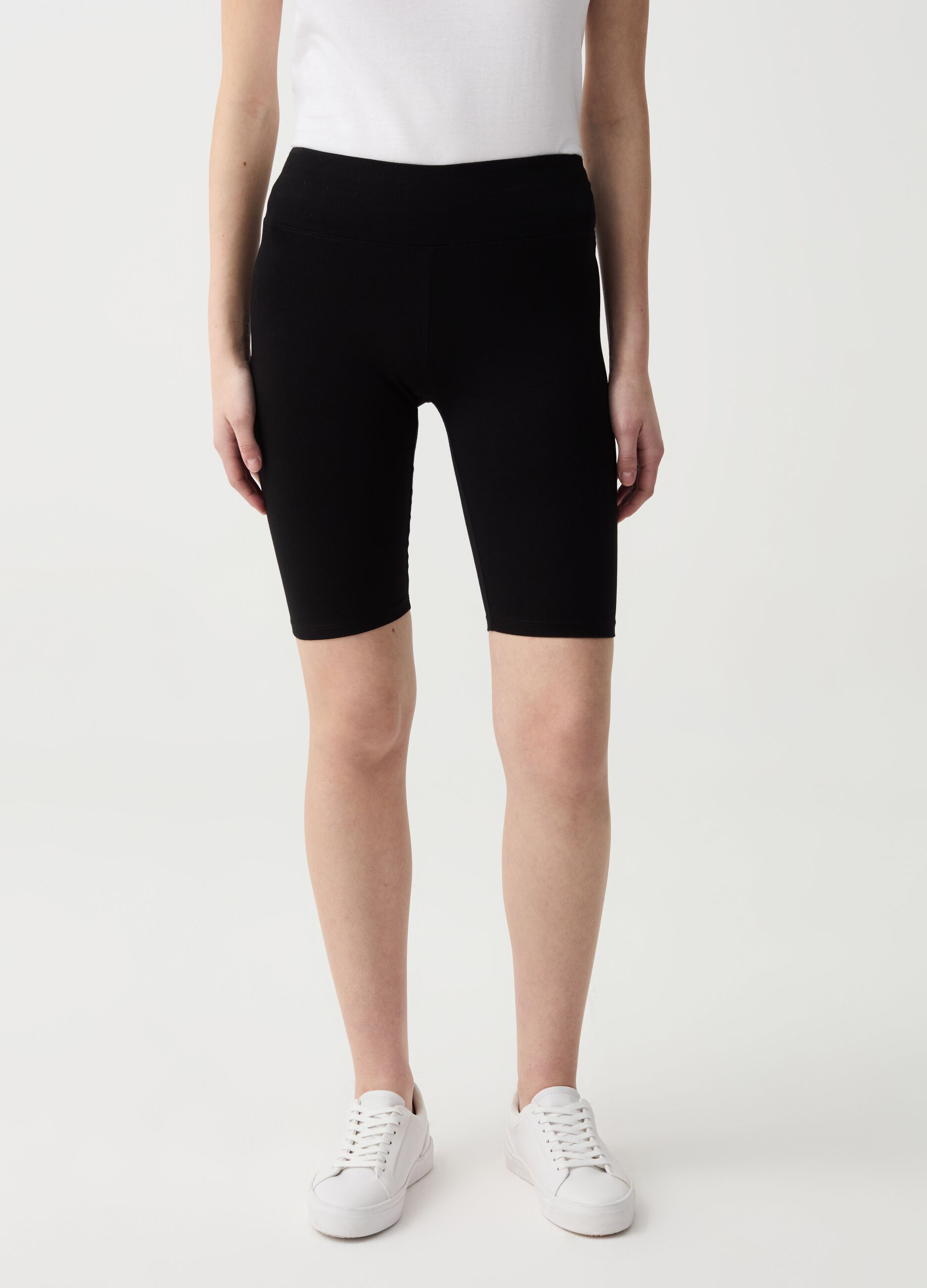 Leggings ciclista Essential in cotone stretch