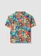 Boys&rsquo; multicolour pure viscose shirt with floral print_4