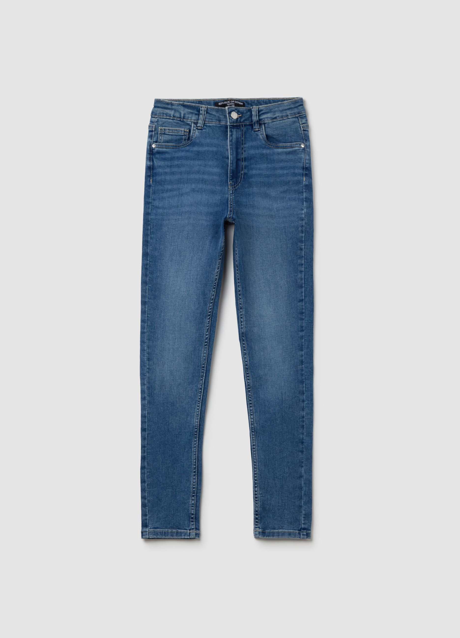 Jeans skinny fit a vita alta