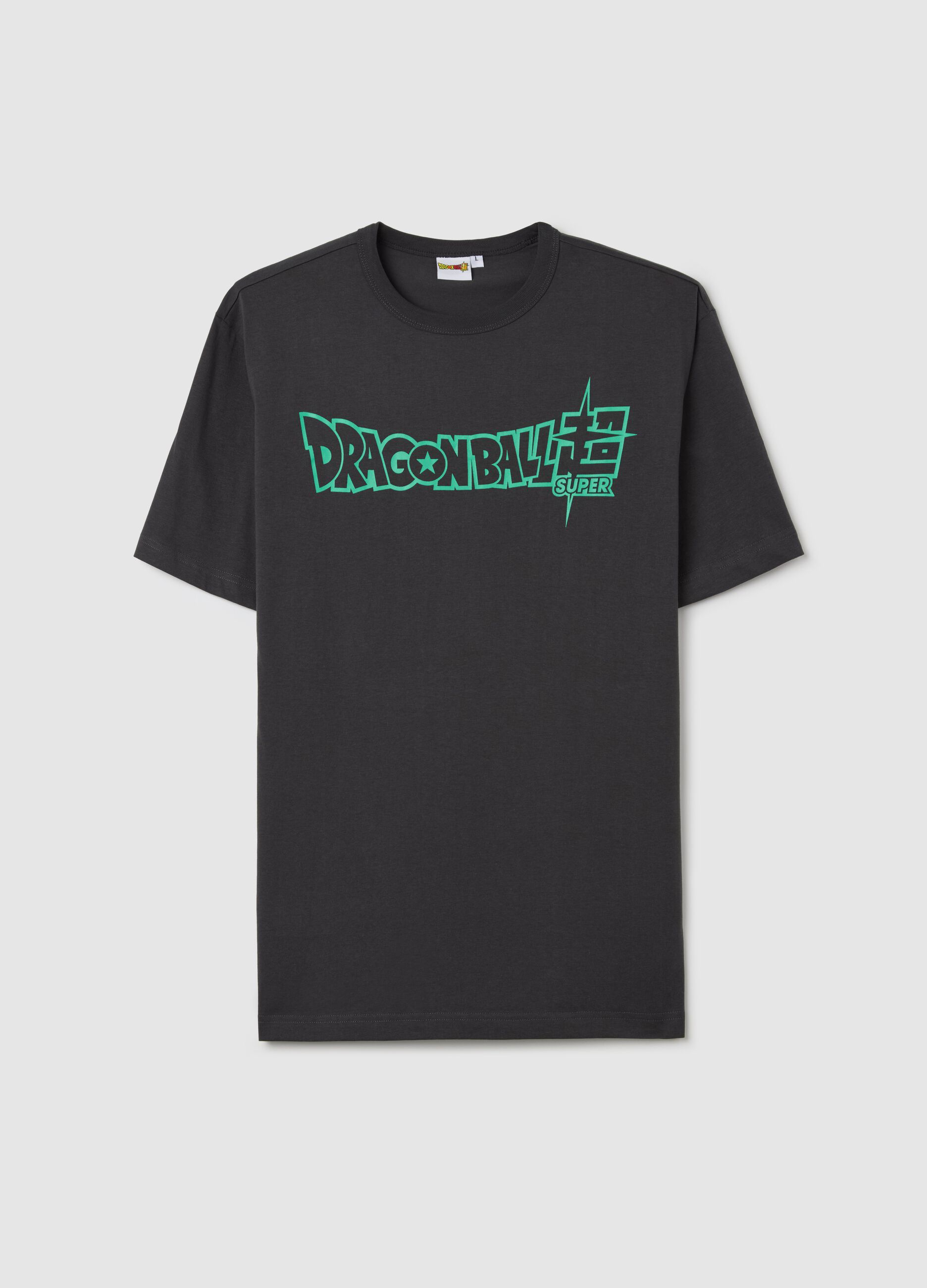 Grey T-shirt with Super Shenron print