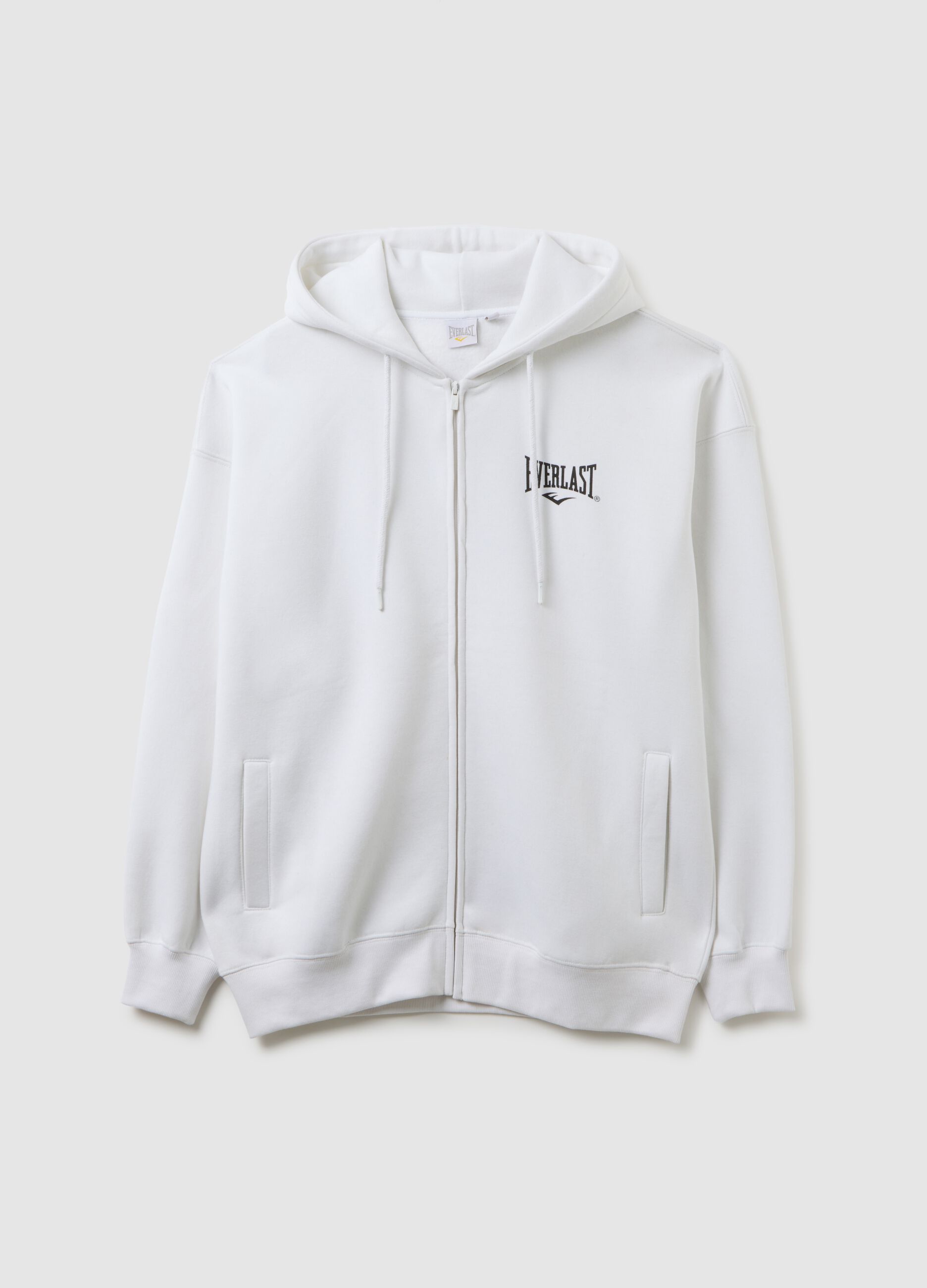 White Cotton Blend Sweatshirt