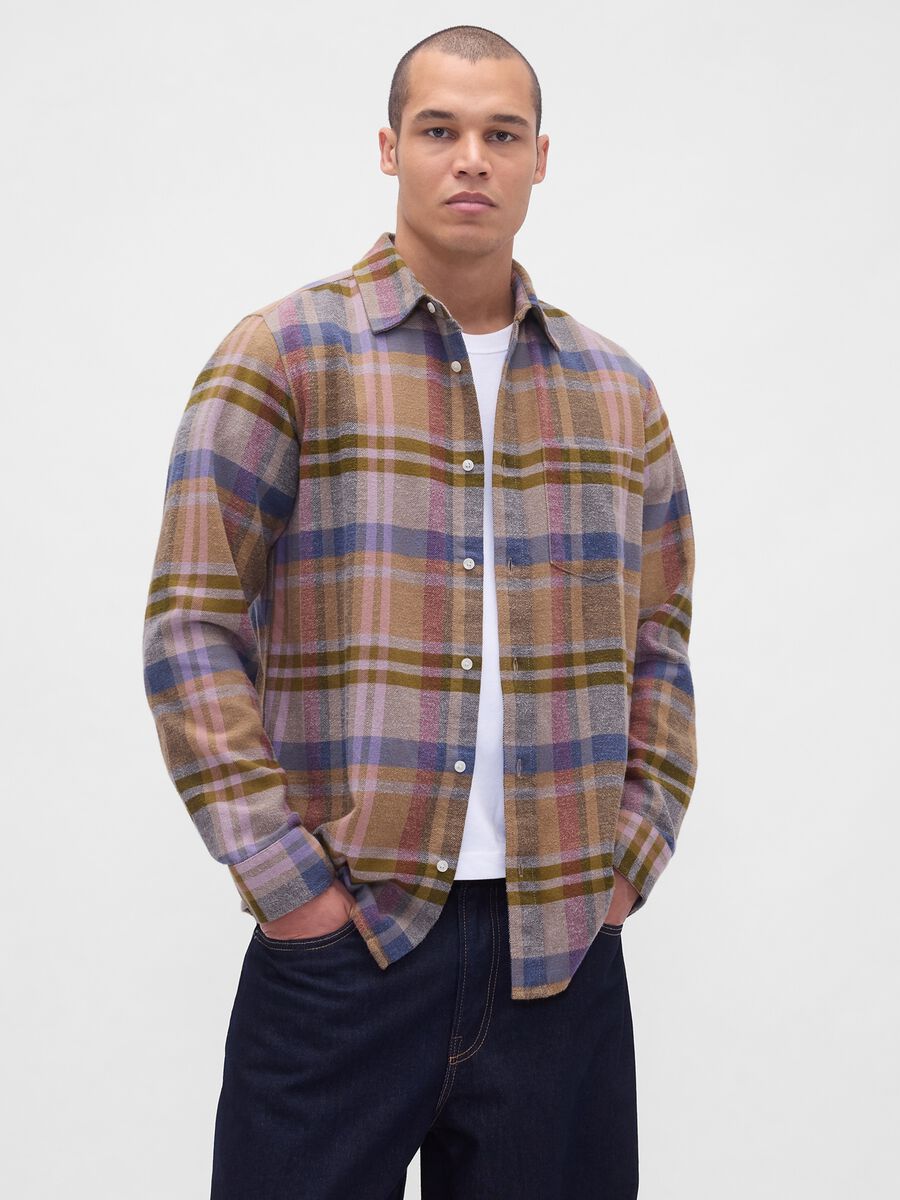 Multicolour Long Sleeve Cotton Shirt_0