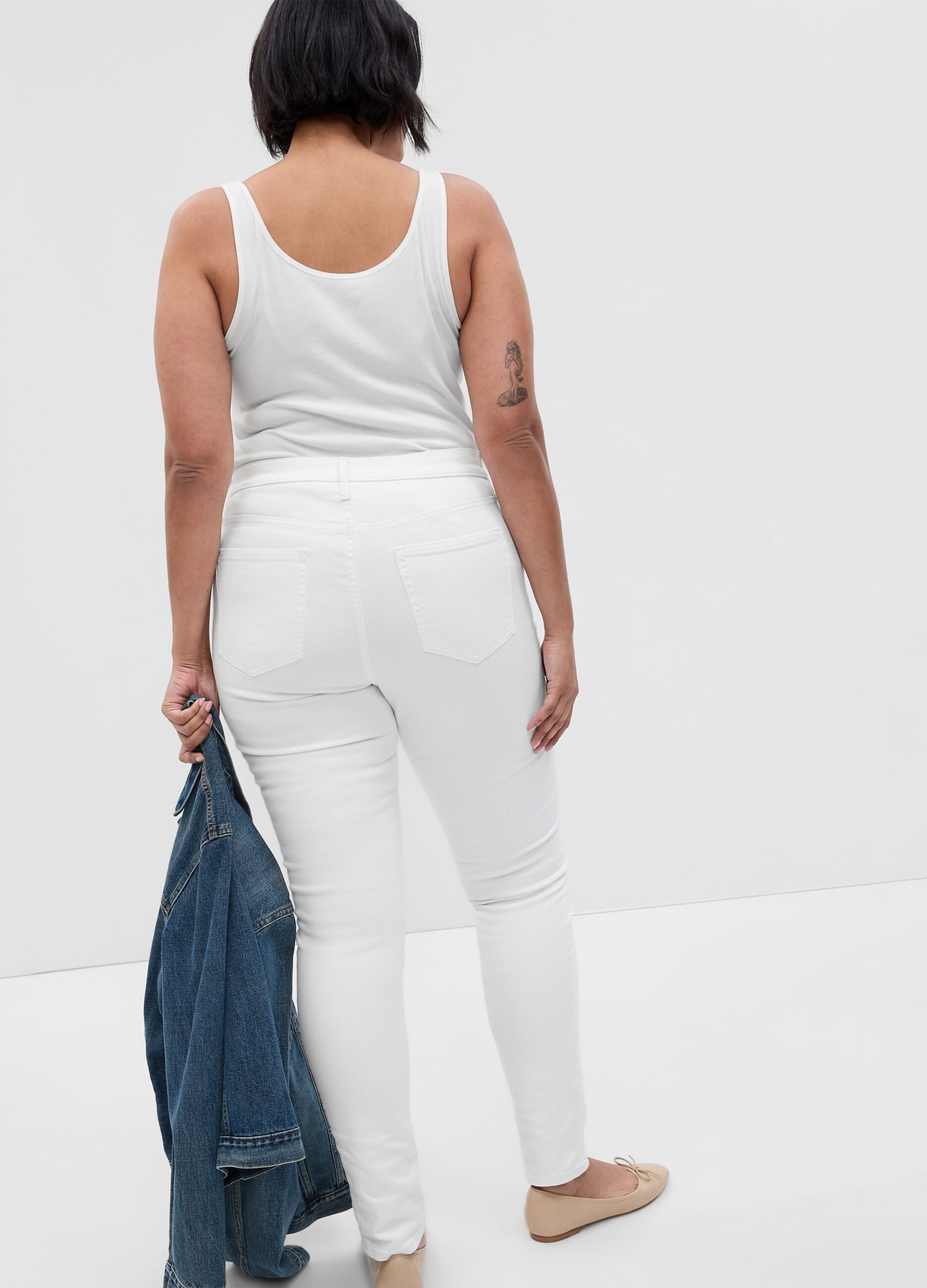 Mid-rise, skinny-fit jeans