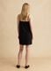 Black slip dress in cotton-linen blend_3