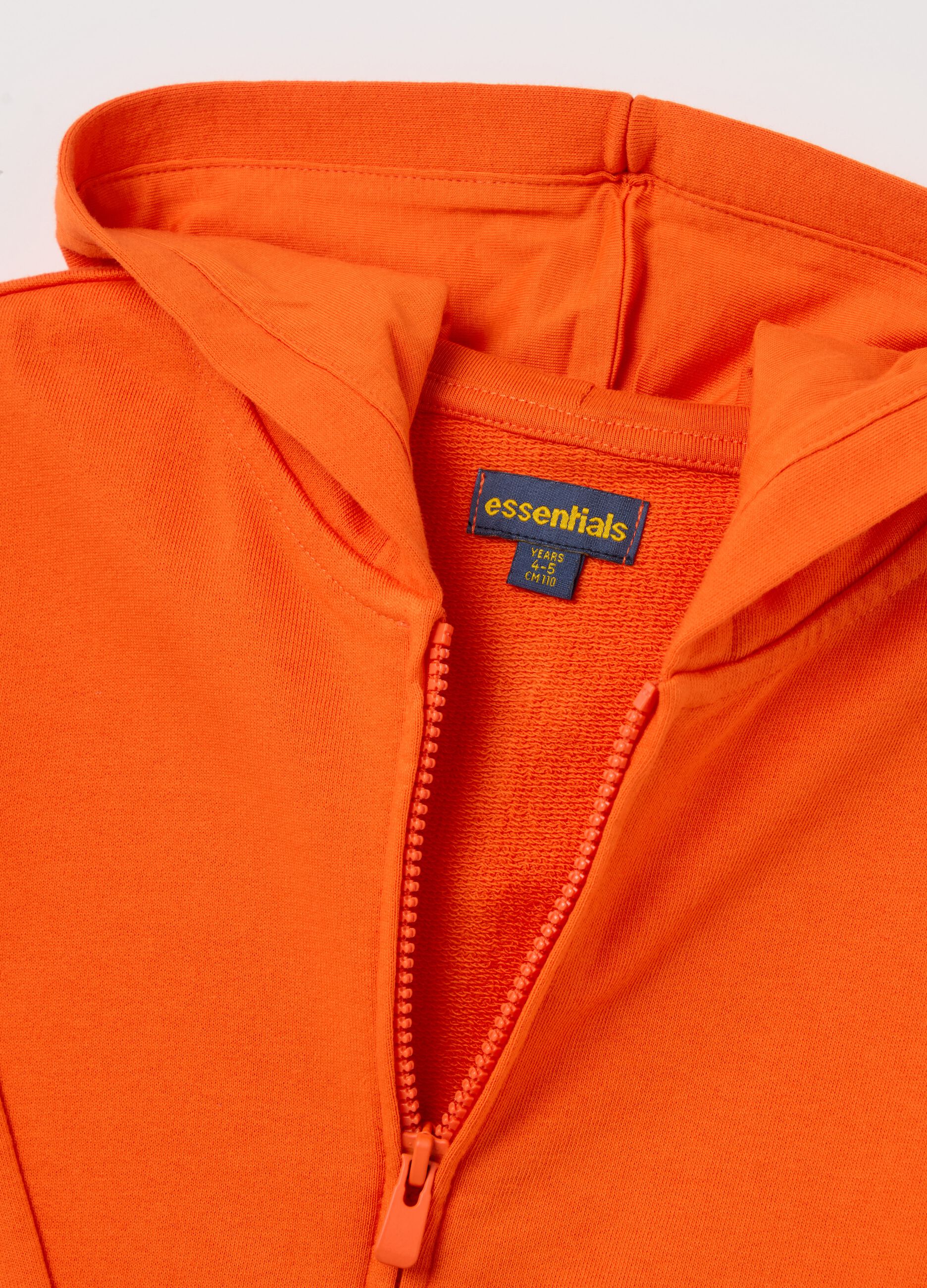 Full-zip sweatshirt in French terry with hood