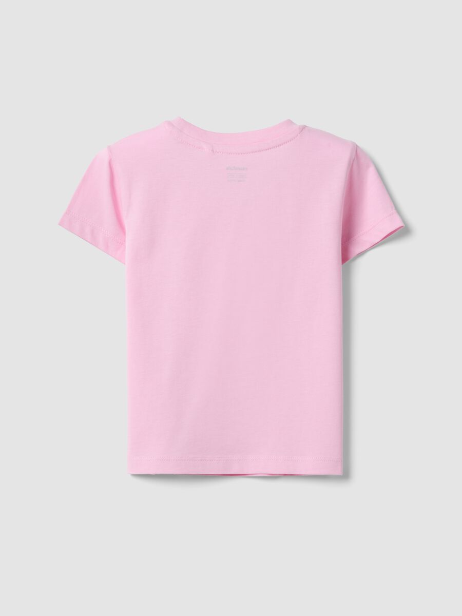T-shirt in puro cotone rosa da bambina regular fit_1