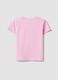 Girls&rsquo; pink pure cotton T-shirt, regular fit_1