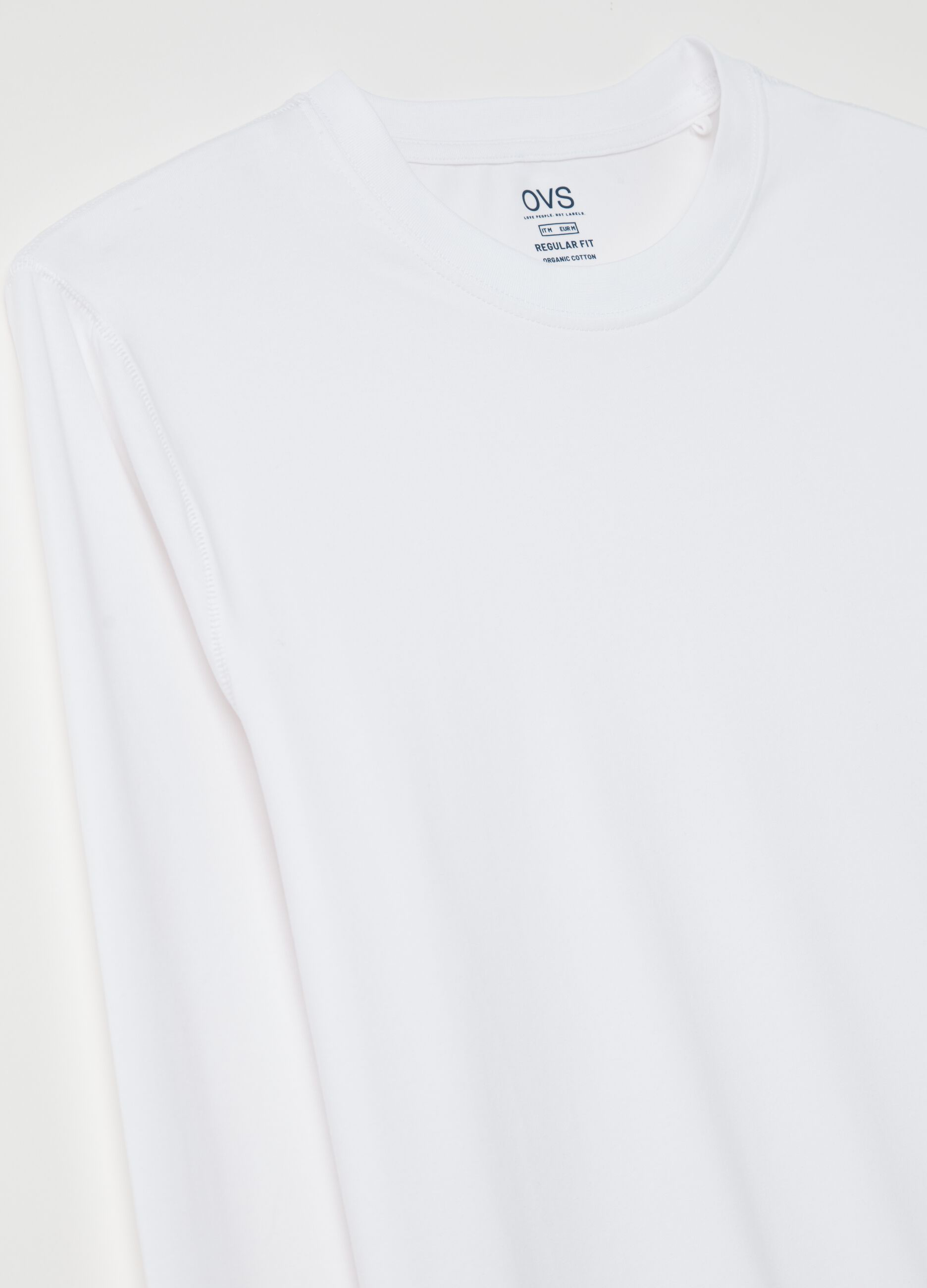 Long-sleeved T-shirt in stretch cotton