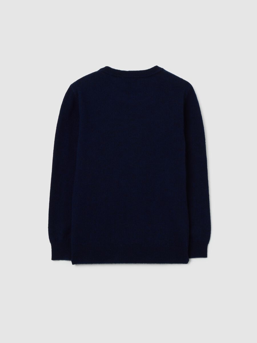 Children's Blue Pure Wool Sweater Regular Fit_1