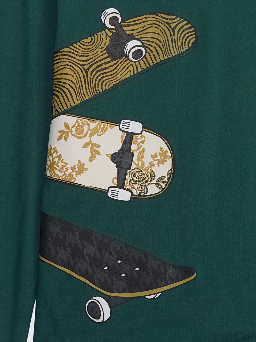 T-shirt a maniche lunghe con stampa_2