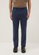 Pantaloni chino blu in puro cotone relaxed fit_1