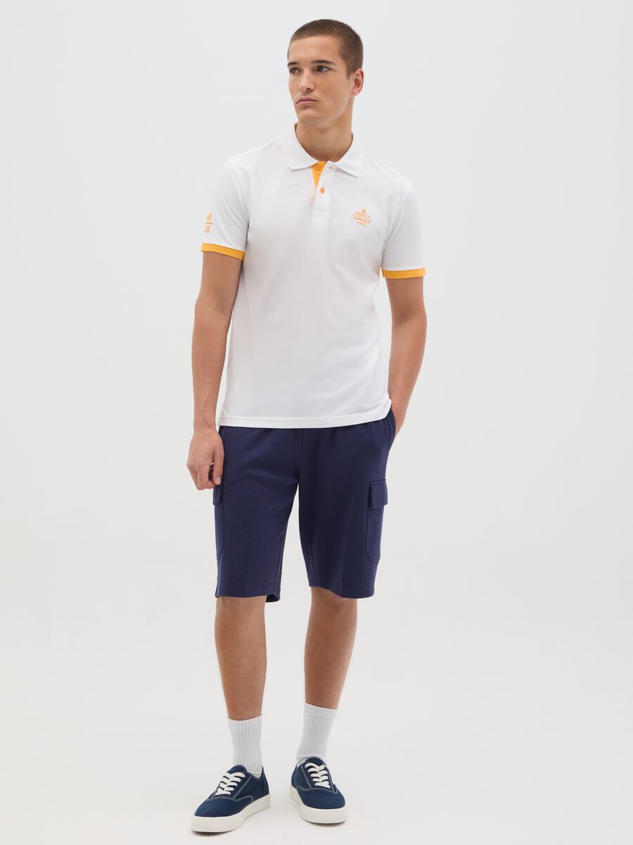 Men's multicolour pure cotton polo, regular fit_1