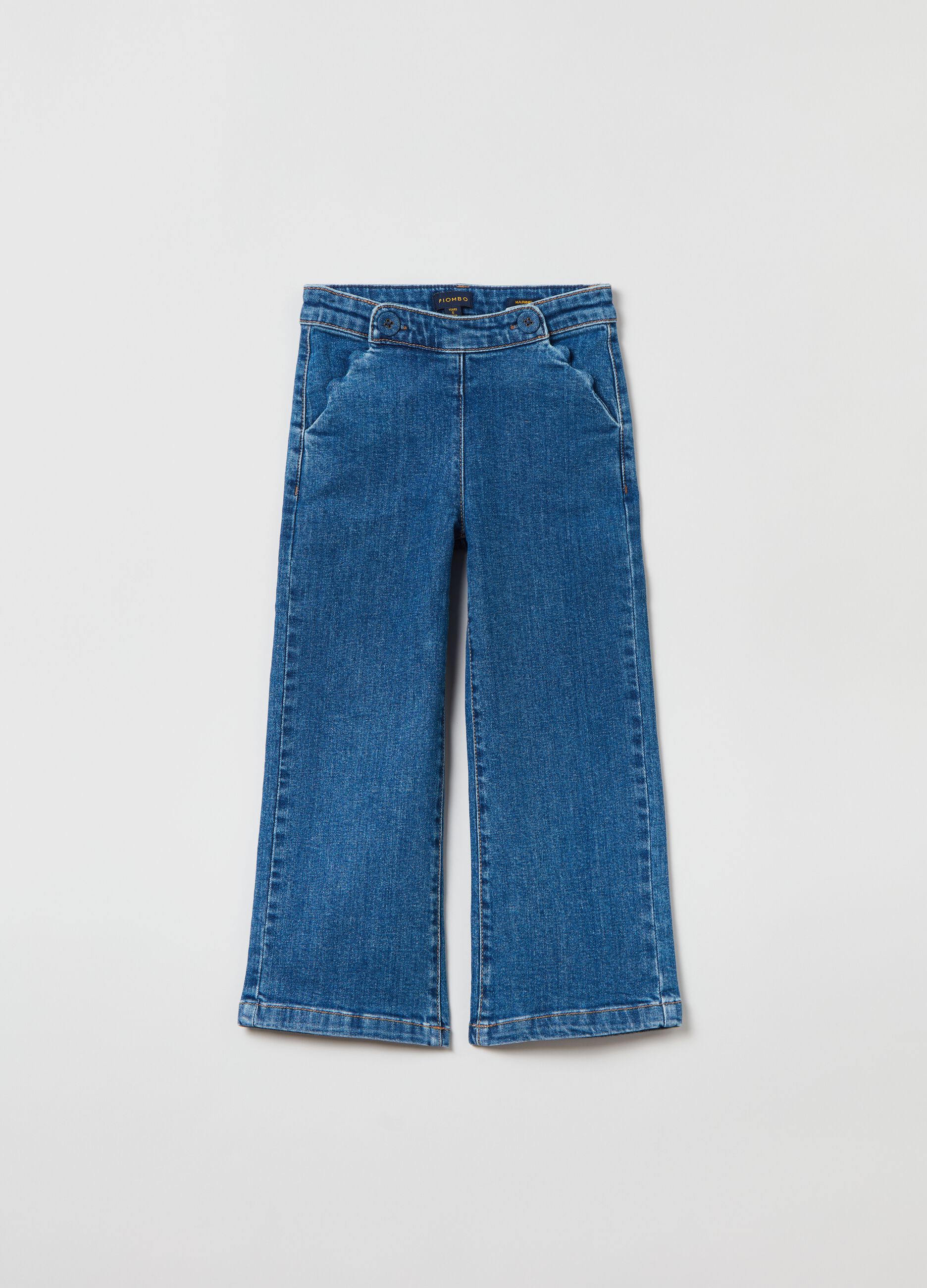 Jeans marine con tasche_0