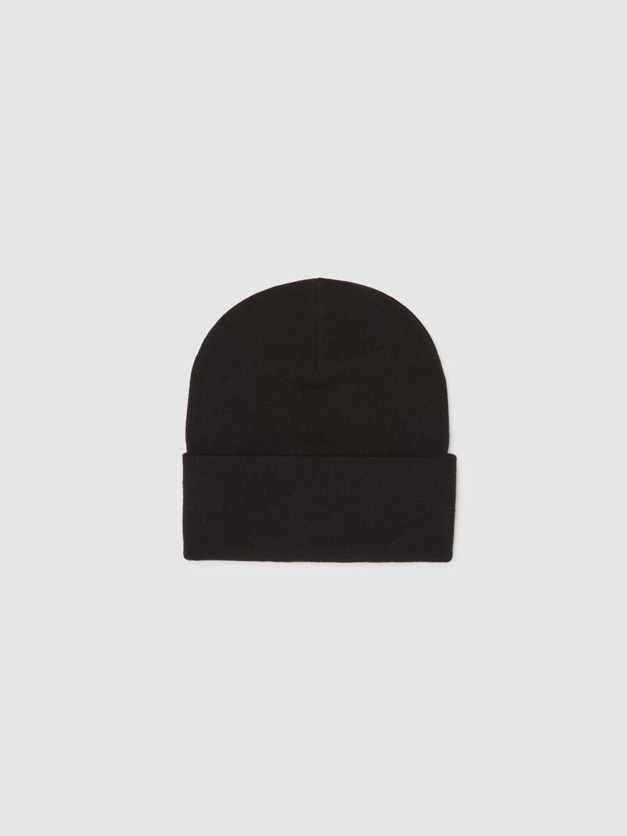 Children's Black Knitted Hat_1