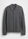 Grey cardigan in wool and polyamide_3