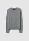 Grey Pure Wool Sweater Regular Fit_4