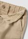 Beige cotton-linen blend chino trousers for boys with regular fit_2