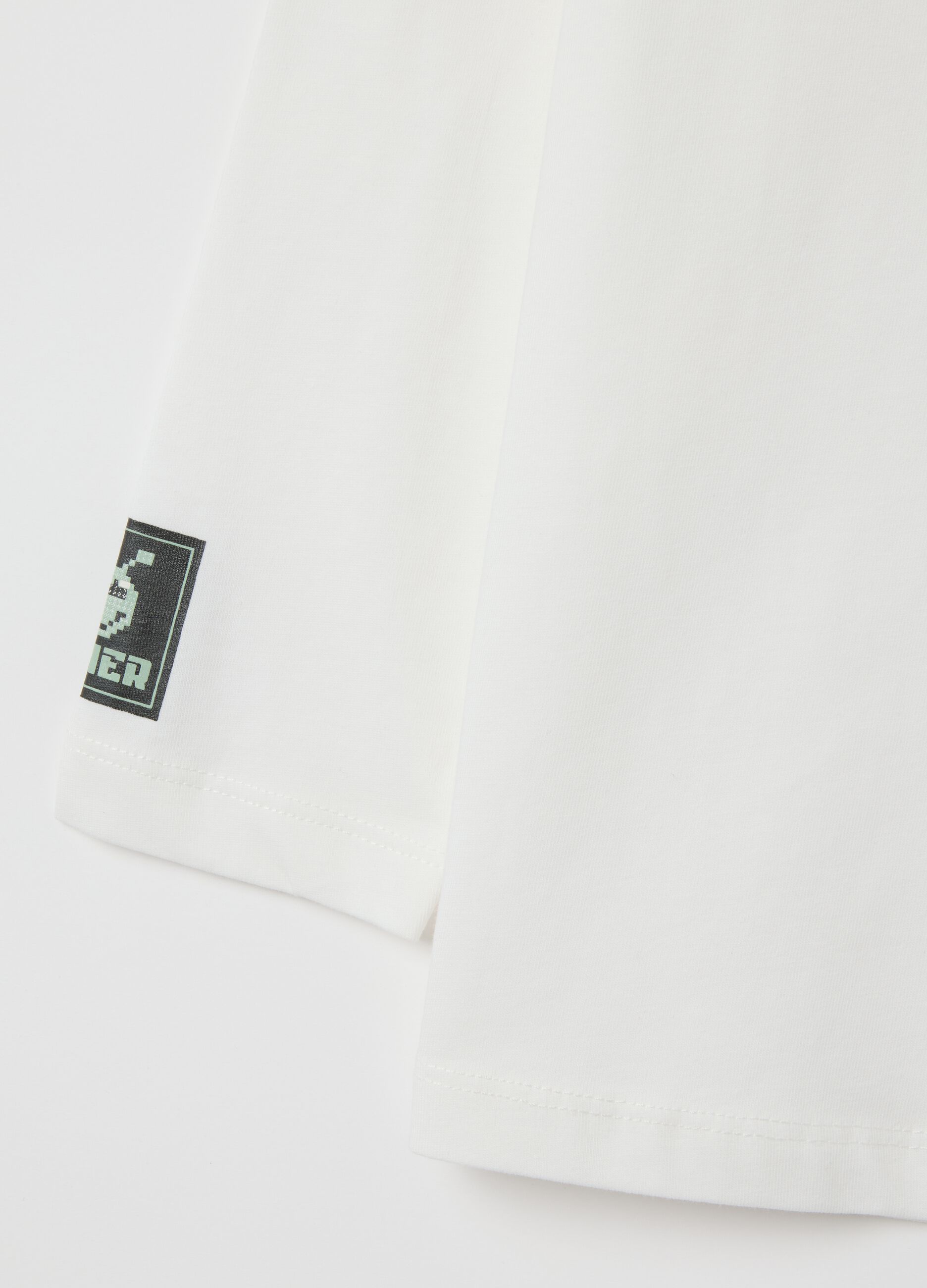 White pure cotton kids shirt, regular fit