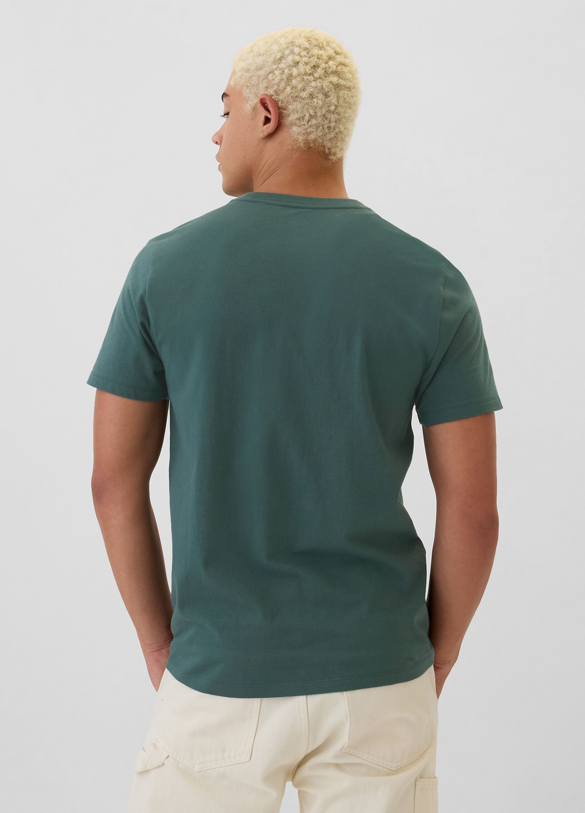 Cotton T-shirt with logo print