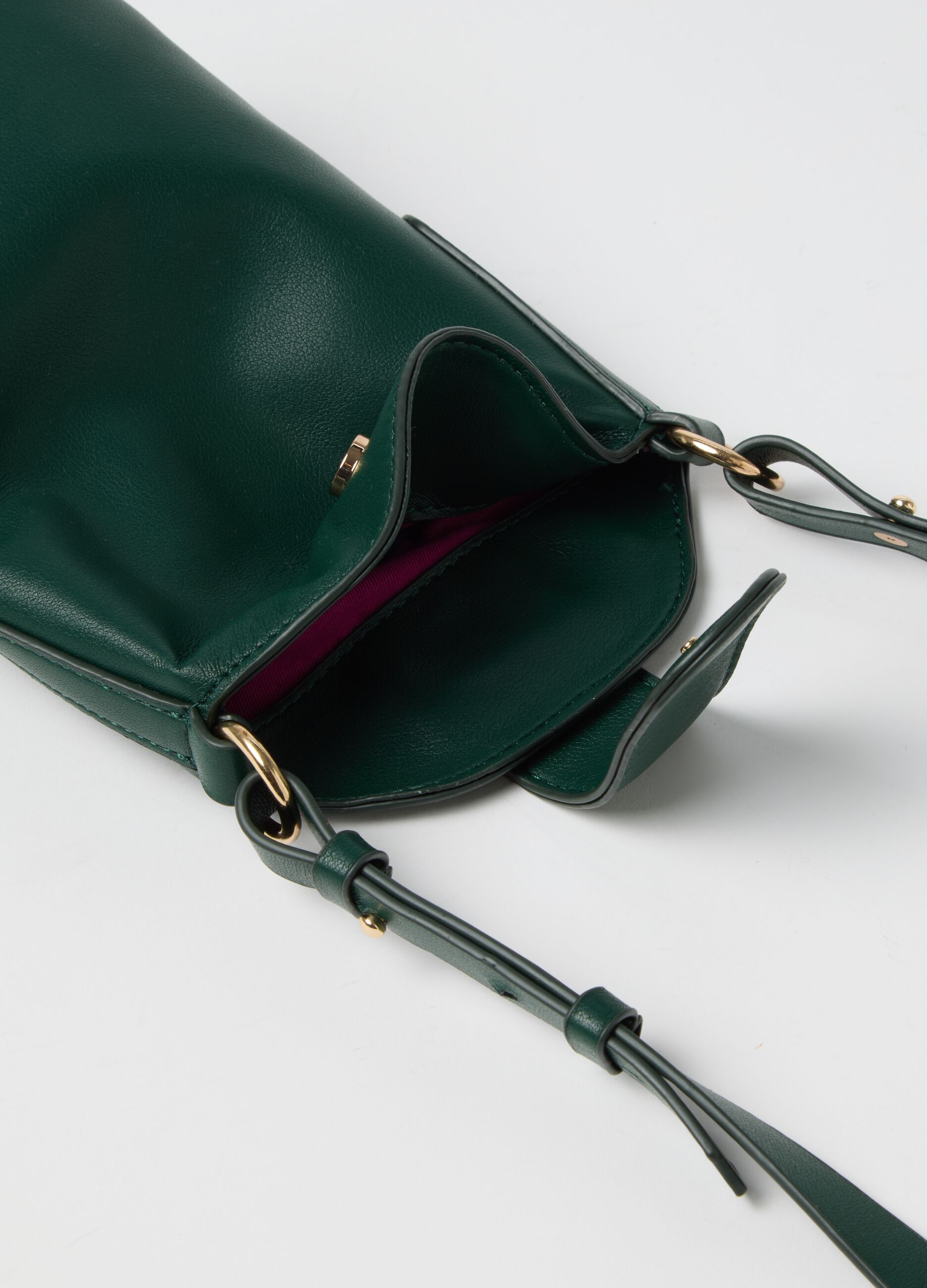 Green Bag with Shoulder Strap