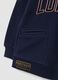 Felpa blu indigo con cappuccio in misto cotone e bottone regular fit_2