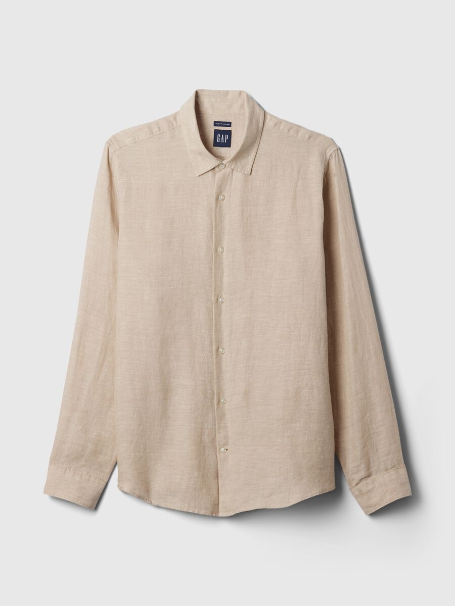 Regular-fit shirt in linen_3