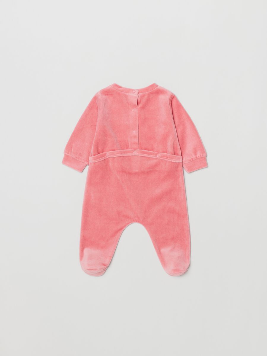 Tutina in velour con piedini e stampa_1