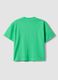 T-shirt in puro cotone verde da bambino regular fit_1