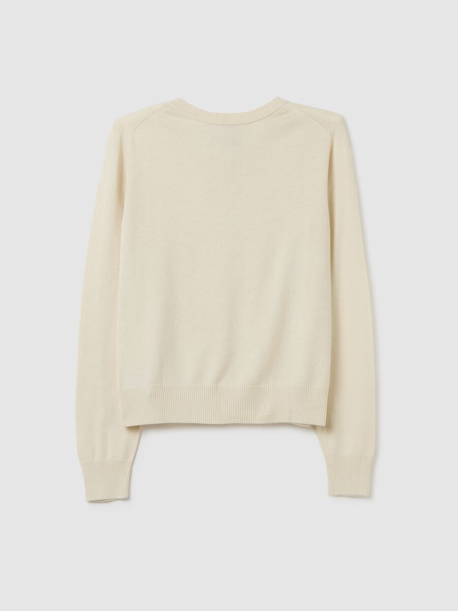 Cardigan with round neckline_3