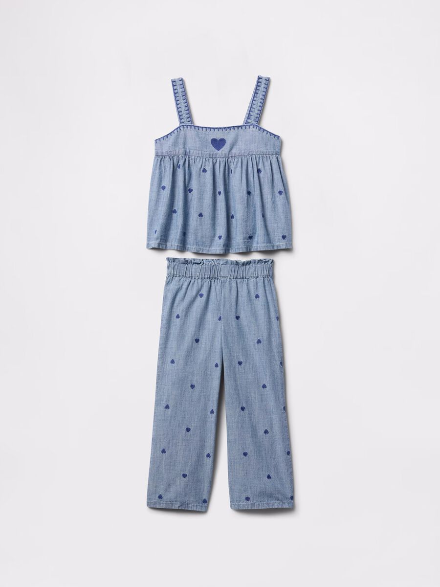 Chambray set with hearts embroidery_1