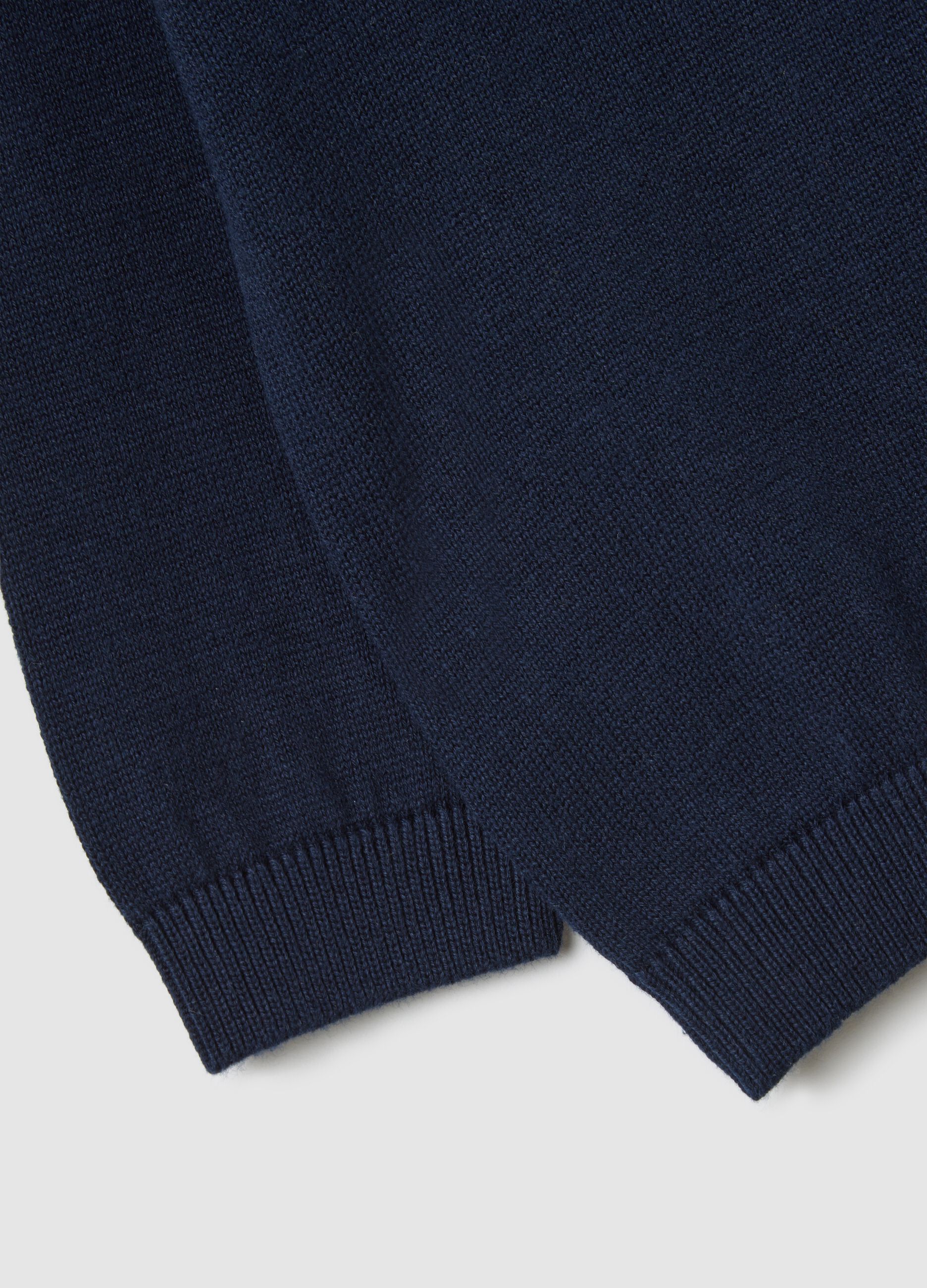 Blue pure cotton regular fit children's sweater
