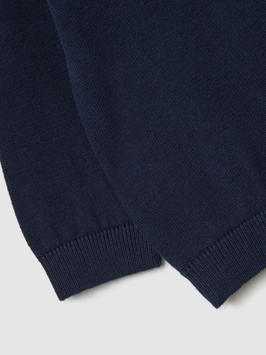 Blue pure cotton regular fit children's sweater_3