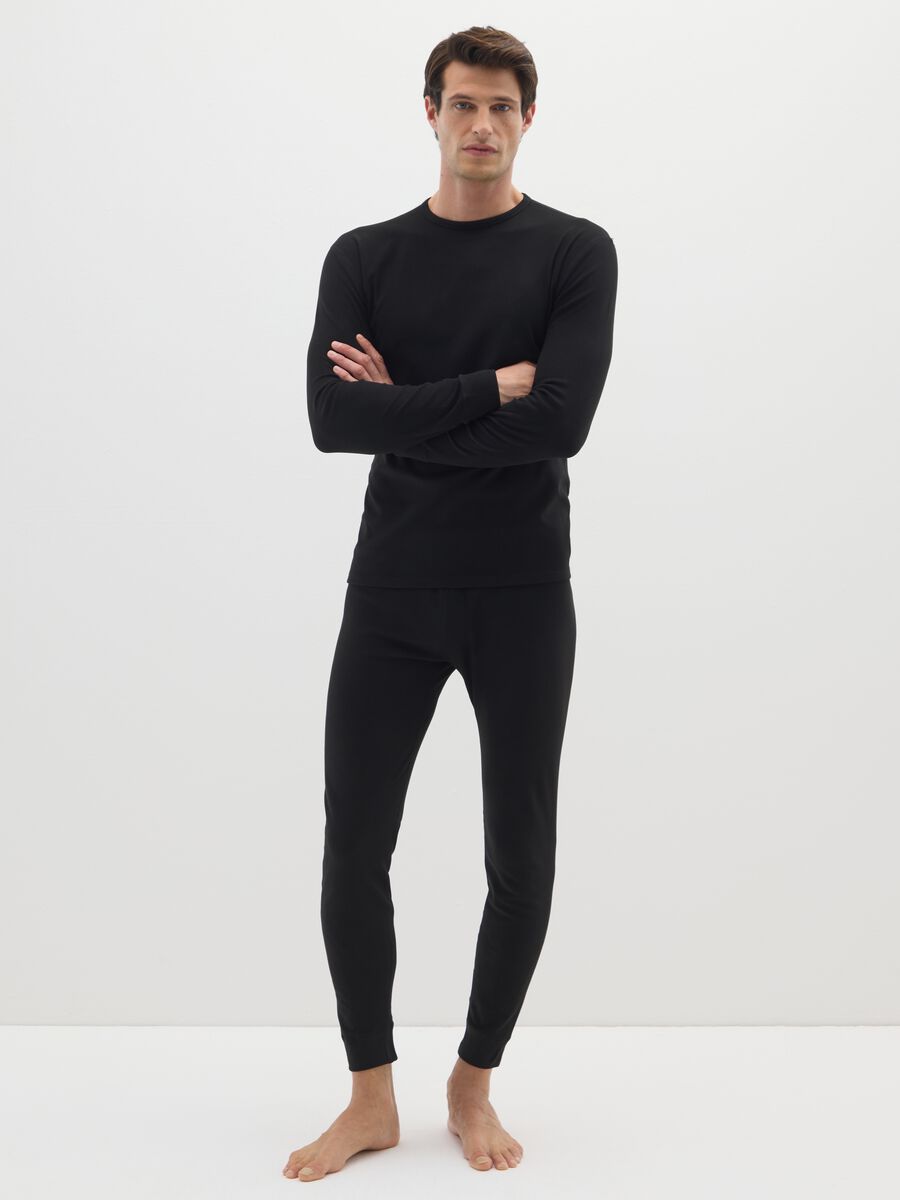 Black long sleeve t-shirt regular fit_1