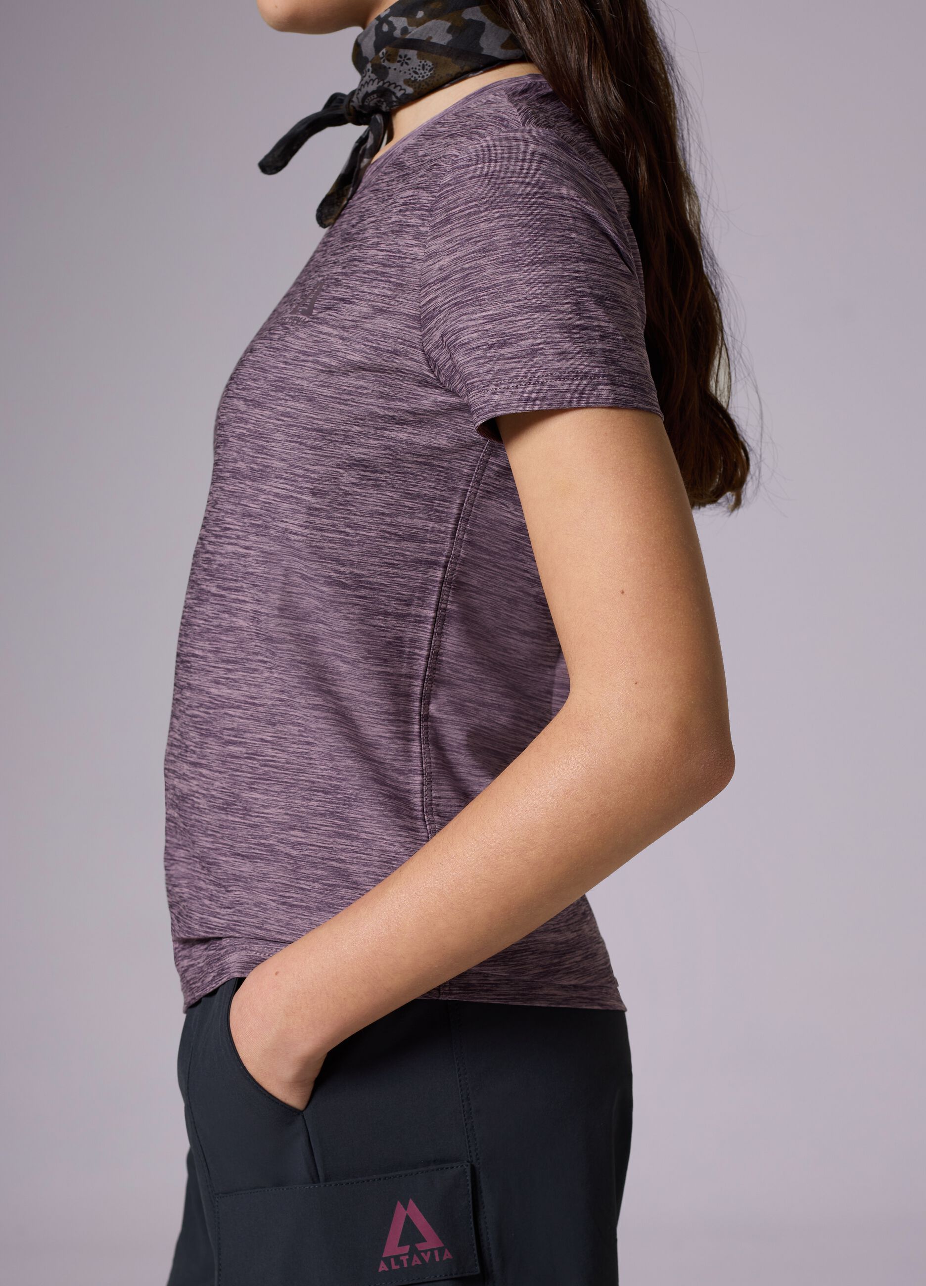 ALTAVIA WITH DEBORAH COMPAGNONI T-shirt in technical fabric