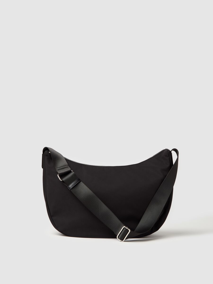 Contemporary half-moon bag with shoulder strap_0