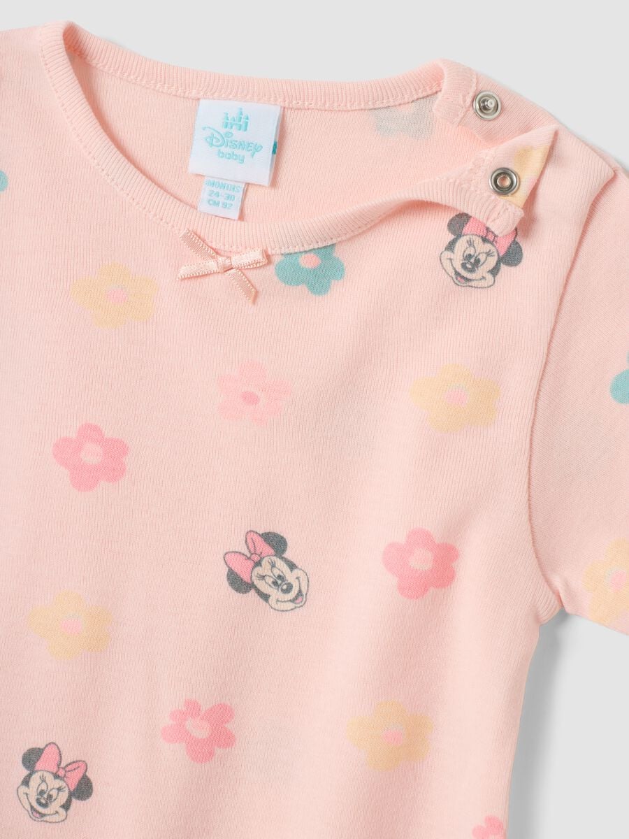 2-pack of pink organic cotton Minnie bodysuits_2
