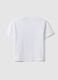 White pure cotton oversized fit children's T-shirt with print_1