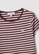 Brown pure cotton crew-neck striped T-shirt_5