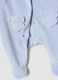 Blue organic cotton-blend sleepsuit with collar_2