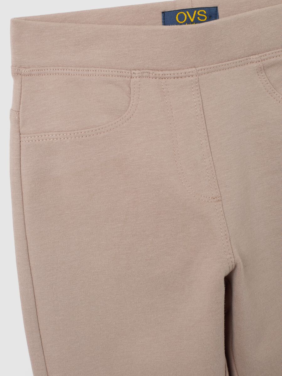 Leggings beige elasticizzato_2