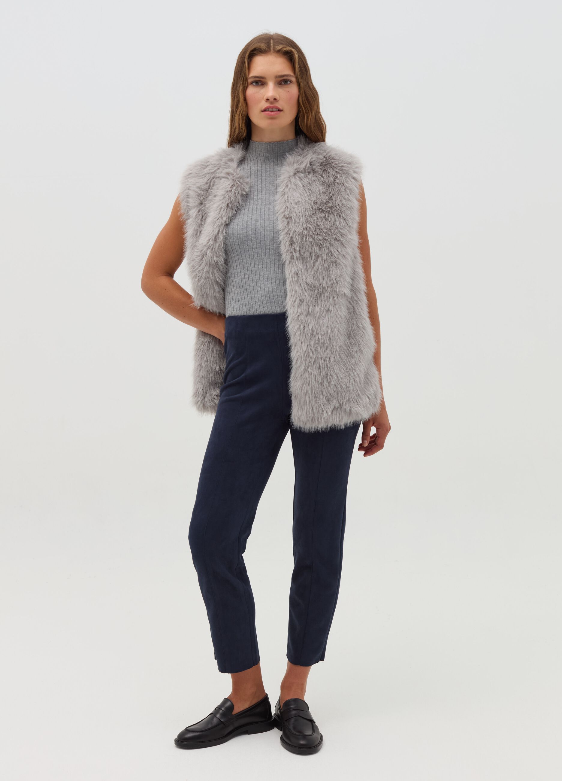 Gilet in eco pelliccia
